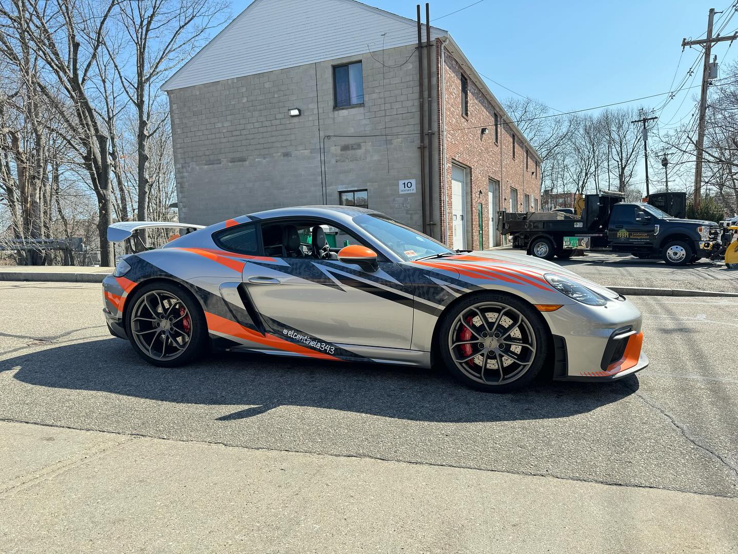 Porsche 718 Cayman GT4 track car at Eurotech Motorsports